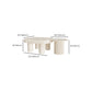 Contemporary Cocktail Table White Wooden Coffee Cocktail Table