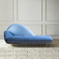 Contemporary Velvet Chaise Lounge Couch One Armed Lounge Chair
