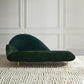 Contemporary Velvet Chaise Lounge Couch One Armed Lounge Chair