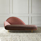 Contemporary Velvet Chaise Lounge Couch One Armed Lounge Chair