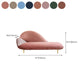 Contemporary Velvet Chaise Lounge Couch One Armed Lounge Chair