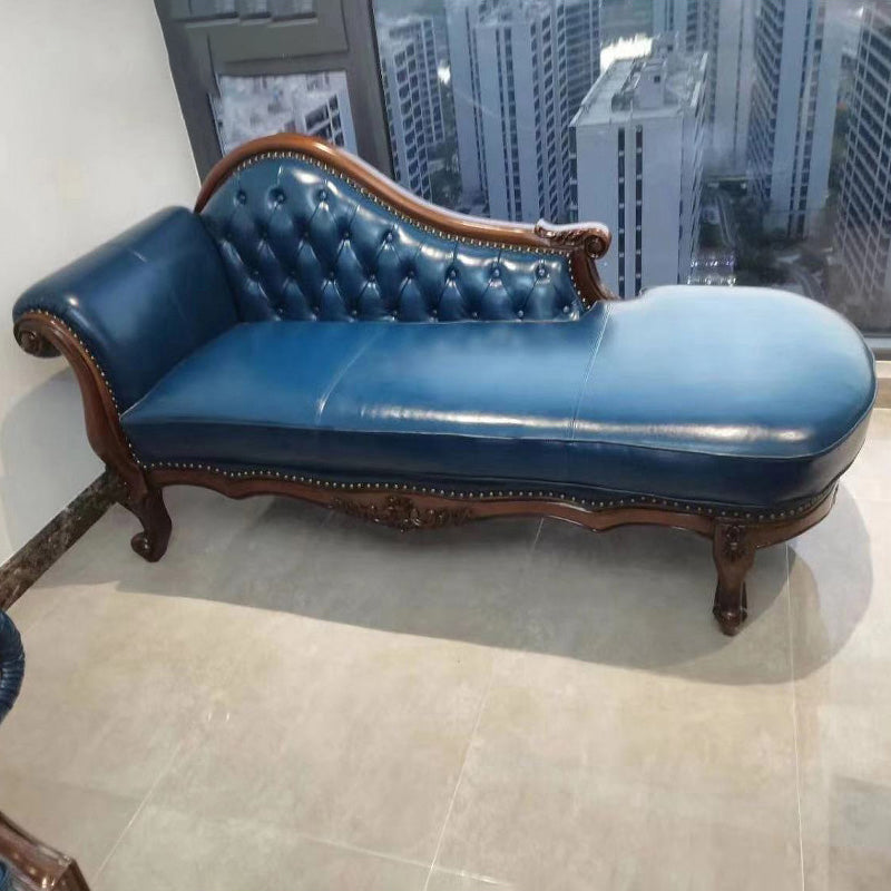 Traditional Upholstered Chaise Lounge Couch Leather Chaise Lounge Chair Clearhalo 'Chairs & Seating' 'Chaise Lounge' 'chaise_lounge' 'furn' 'furn_chaise_lounge' 'Furniture' 'Living Room Furniture' 7534438