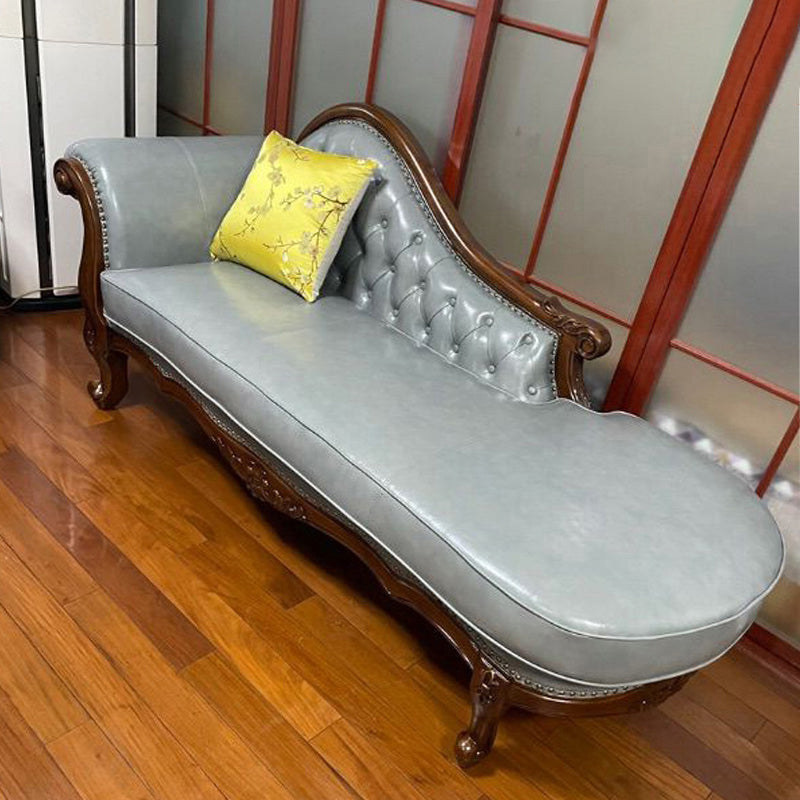 Traditional Upholstered Chaise Lounge Couch Leather Chaise Lounge Chair Clearhalo 'Chairs & Seating' 'Chaise Lounge' 'chaise_lounge' 'furn' 'furn_chaise_lounge' 'Furniture' 'Living Room Furniture' 7534443