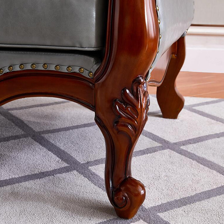 Traditional Upholstered Chaise Lounge Couch Leather Chaise Lounge Chair Clearhalo 'Chairs & Seating' 'Chaise Lounge' 'chaise_lounge' 'furn' 'furn_chaise_lounge' 'Furniture' 'Living Room Furniture' 7534446