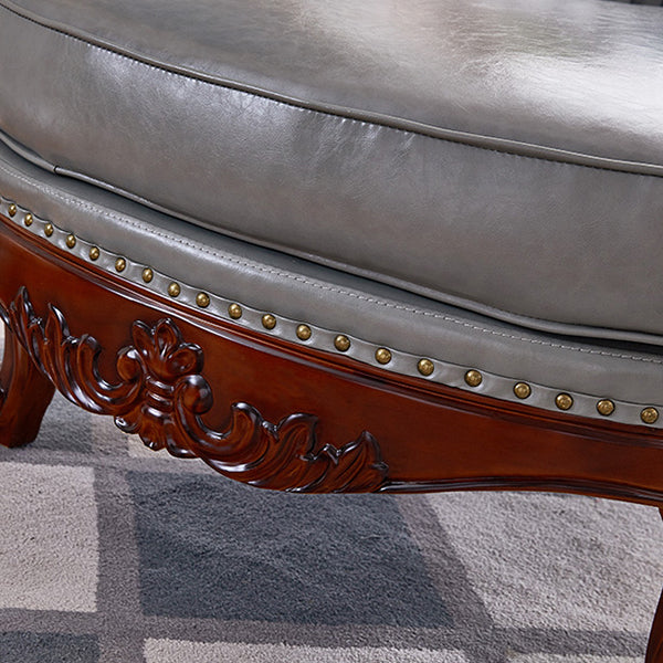 Traditional Upholstered Chaise Lounge Couch Leather Chaise Lounge Chair Clearhalo 'Chairs & Seating' 'Chaise Lounge' 'chaise_lounge' 'furn' 'furn_chaise_lounge' 'Furniture' 'Living Room Furniture' 7534450