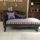 Traditional Upholstered Chaise Lounge Couch Leather Chaise Lounge Chair Blue-Black Clearhalo 'Chairs & Seating' 'Chaise Lounge' 'chaise_lounge' 'furn' 'furn_chaise_lounge' 'Furniture' 'Living Room Furniture' 7534455