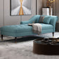 Glam Chaise Lounge Couch One Armed Chaise Lounge with Pillow
