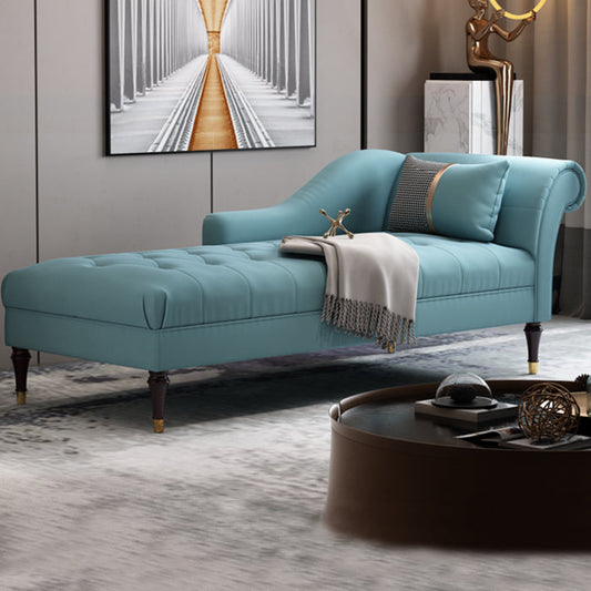 Glam Chaise Lounge Couch One Armed Chaise Lounge with Pillow Clearhalo 'Chairs & Seating' 'Chaise Lounge' 'chaise_lounge' 'furn' 'furn_chaise_lounge' 'Furniture' 'Living Room Furniture' 7534469