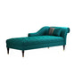 Glam Chaise Lounge Couch One Armed Chaise Lounge with Pillow