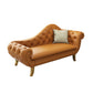 Glam Chaise Lounge Chair Solid Color Chaise Lounge with Pillow Orange Clearhalo 'Chairs & Seating' 'Chaise Lounge' 'chaise_lounge' 'furn' 'furn_chaise_lounge' 'Furniture' 'Living Room Furniture' 7534487
