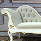 Glam Chaise Lounge Couch Leather Chaise Lounge Chair with Legs