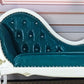 Glam Chaise Lounge Couch Leather Chaise Lounge Chair with Legs