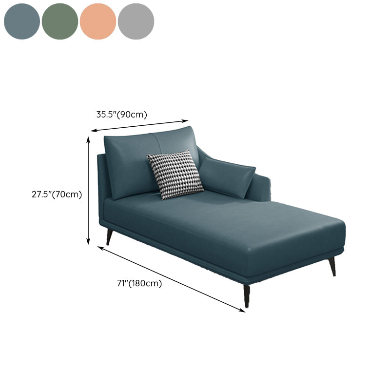 Modern Chaise Lounge Couch One Armed Chaise Lounge with Pillows Clearhalo 'Chairs & Seating' 'Chaise Lounge' 'chaise_lounge' 'furn' 'furn_chaise_lounge' 'Furniture' 'Living Room Furniture' 7534532