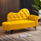 Modern Chaise Lounge Faux Leather Chaise Lounge Couch for Bedroom Yellow Right-Arm Chaise Clearhalo 'Chairs & Seating' 'Chaise Lounge' 'chaise_lounge' 'furn' 'furn_chaise_lounge' 'Furniture' 'Living Room Furniture' 7534537
