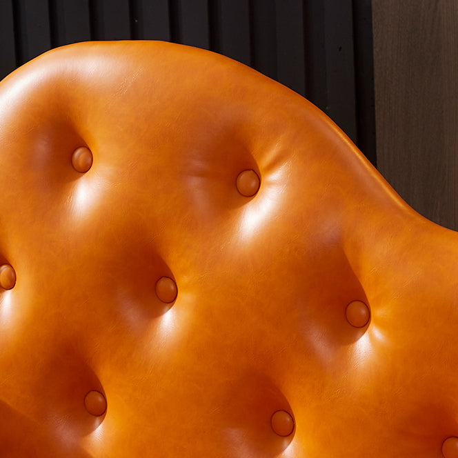 Modern Chaise Lounge Faux Leather Chaise Lounge Couch for Bedroom Clearhalo 'Chairs & Seating' 'Chaise Lounge' 'chaise_lounge' 'furn' 'furn_chaise_lounge' 'Furniture' 'Living Room Furniture' 7534544