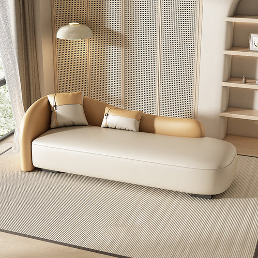 Scandinavian Upholstered Chaise Lounge Couch Leather Chaise Lounge Chair Clearhalo 'Chairs & Seating' 'Chaise Lounge' 'chaise_lounge' 'furn' 'furn_chaise_lounge' 'Furniture' 'Living Room Furniture' 7534562