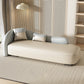 Scandinavian Upholstered Chaise Lounge Couch Leather Chaise Lounge Chair White & Blue Clearhalo 'Chairs & Seating' 'Chaise Lounge' 'chaise_lounge' 'furn' 'furn_chaise_lounge' 'Furniture' 'Living Room Furniture' 7534564