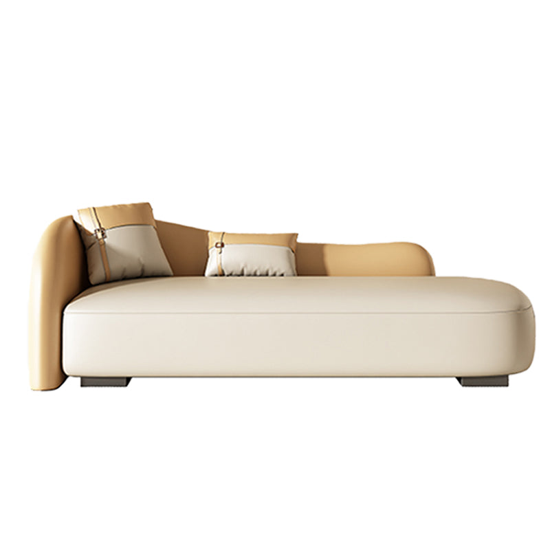 Scandinavian Upholstered Chaise Lounge Couch Leather Chaise Lounge Chair Clearhalo 'Chairs & Seating' 'Chaise Lounge' 'chaise_lounge' 'furn' 'furn_chaise_lounge' 'Furniture' 'Living Room Furniture' 7534568