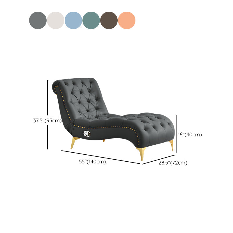 Modern Upholstered Chaise Lounge Couch Armless Chaise Lounge Chair Clearhalo 'Chairs & Seating' 'Chaise Lounge' 'chaise_lounge' 'furn' 'furn_chaise_lounge' 'Furniture' 'Living Room Furniture' 7534590