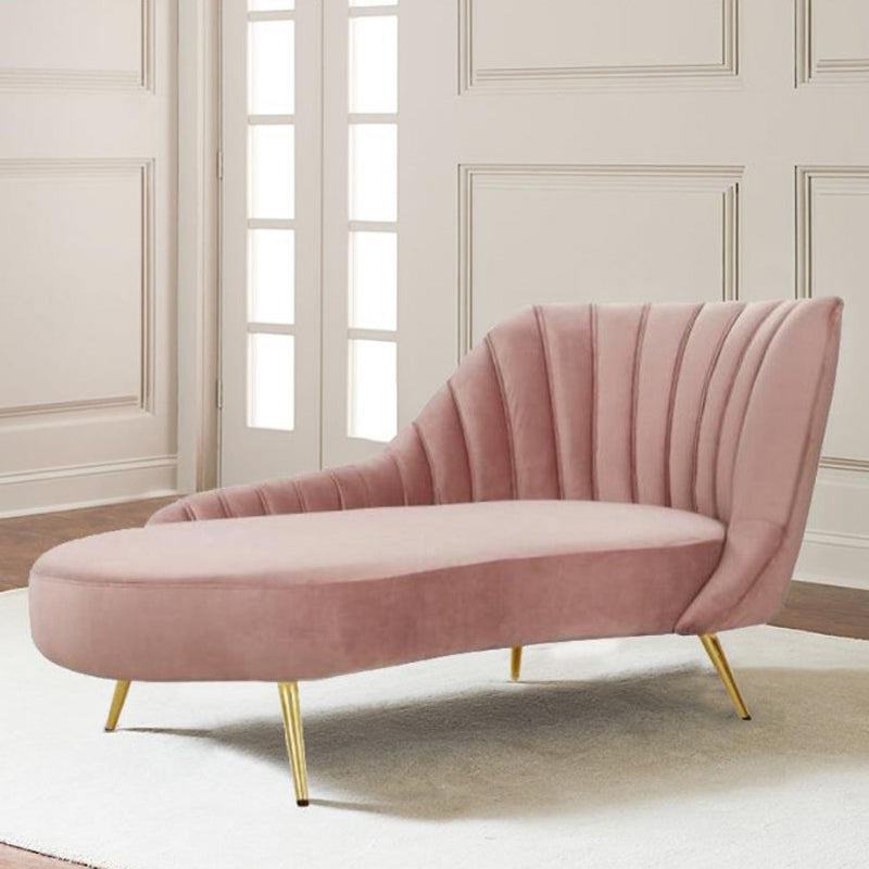 Glam Upholstered Chaise Lounge Couch Velvet Chaise Lounge Chair Clearhalo 'Chairs & Seating' 'Chaise Lounge' 'chaise_lounge' 'furn' 'furn_chaise_lounge' 'Furniture' 'Living Room Furniture' 7534610