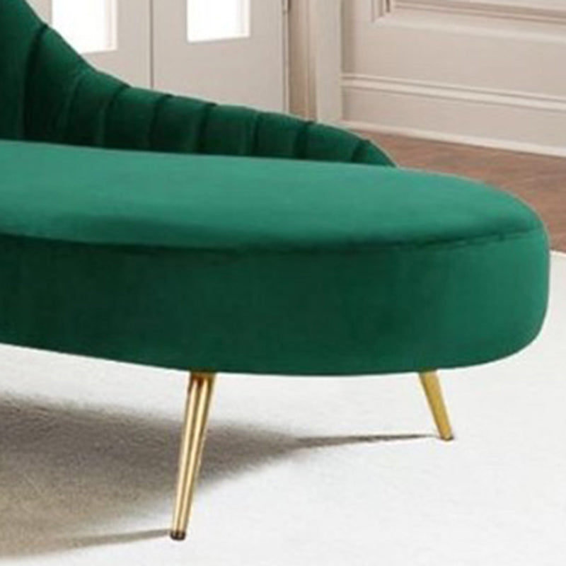 Glam Upholstered Chaise Lounge Couch Velvet Chaise Lounge Chair Clearhalo 'Chairs & Seating' 'Chaise Lounge' 'chaise_lounge' 'furn' 'furn_chaise_lounge' 'Furniture' 'Living Room Furniture' 7534619