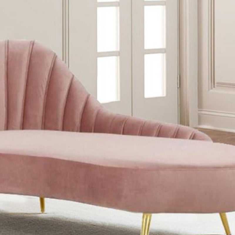 Glam Upholstered Chaise Lounge Couch Velvet Chaise Lounge Chair Clearhalo 'Chairs & Seating' 'Chaise Lounge' 'chaise_lounge' 'furn' 'furn_chaise_lounge' 'Furniture' 'Living Room Furniture' 7534620