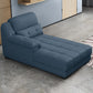 Modern Upholstered Chaise Lounge Couch Linen Blend Chaise Lounge Chair Clearhalo 'Chairs & Seating' 'Chaise Lounge' 'chaise_lounge' 'furn' 'furn_chaise_lounge' 'Furniture' 'Living Room Furniture' 7534628