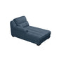 Modern Upholstered Chaise Lounge Couch Linen Blend Chaise Lounge Chair Dark Blue Right-Arm Chaise Clearhalo 'Chairs & Seating' 'Chaise Lounge' 'chaise_lounge' 'furn' 'furn_chaise_lounge' 'Furniture' 'Living Room Furniture' 7534632