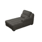 Modern Upholstered Chaise Lounge Couch Linen Blend Chaise Lounge Chair Dark Gray Left-Arm Chaise Clearhalo 'Chairs & Seating' 'Chaise Lounge' 'chaise_lounge' 'furn' 'furn_chaise_lounge' 'Furniture' 'Living Room Furniture' 7534633
