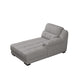 Modern Upholstered Chaise Lounge Couch Linen Blend Chaise Lounge Chair Light Gray Left-Arm Chaise Clearhalo 'Chairs & Seating' 'Chaise Lounge' 'chaise_lounge' 'furn' 'furn_chaise_lounge' 'Furniture' 'Living Room Furniture' 7534636