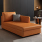 Modern Chaise Lounge Chair Recessed Arms Chaise with Pillows