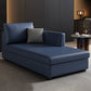 Modern Chaise Lounge Chair Recessed Arms Chaise with Pillows