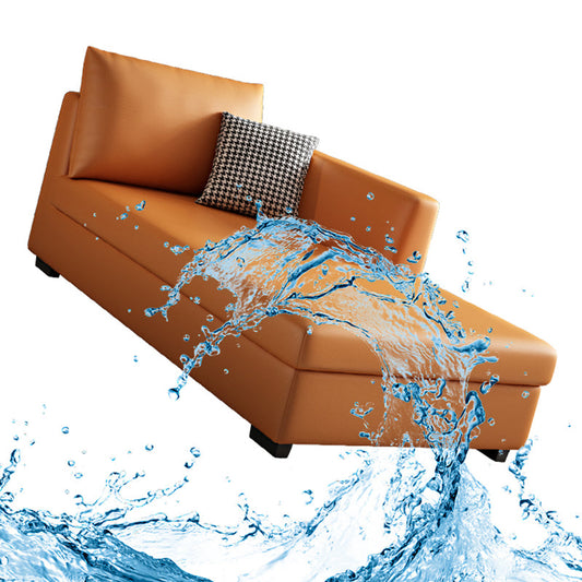 Modern Chaise Lounge Chair Recessed Arms Chaise with Pillows Clearhalo 'Chairs & Seating' 'Chaise Lounge' 'chaise_lounge' 'furn' 'furn_chaise_lounge' 'Furniture' 'Living Room Furniture' 7534655