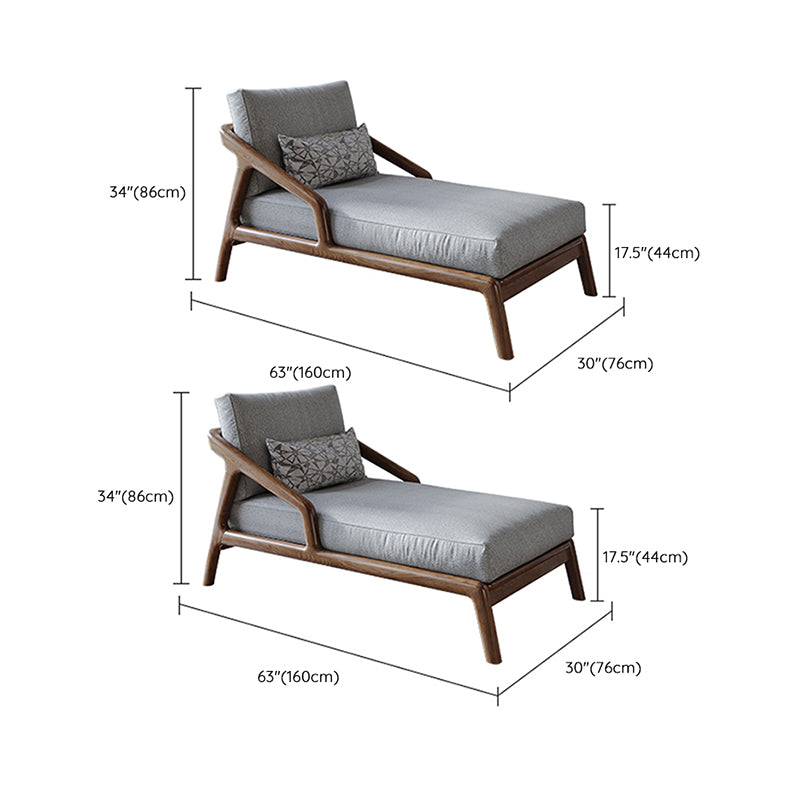 Scandinavian Upholstered Chaise Lounge Couch Wood Chaise Lounge Chair Clearhalo 'Chairs & Seating' 'Chaise Lounge' 'chaise_lounge' 'furn' 'furn_chaise_lounge' 'Furniture' 'Living Room Furniture' 7534674