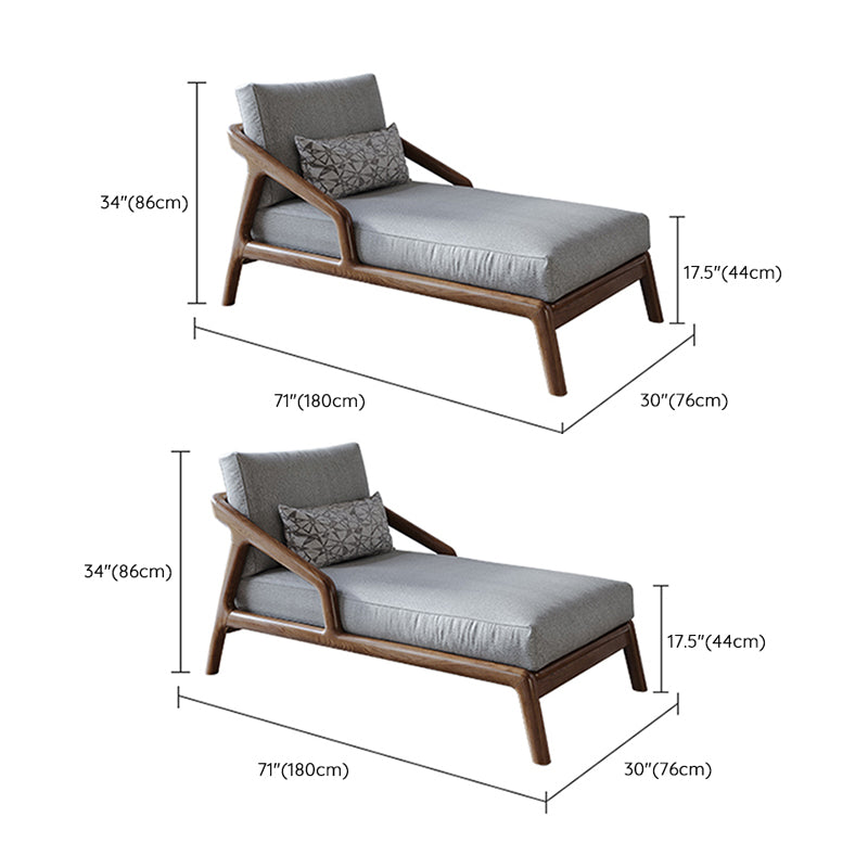 Scandinavian Upholstered Chaise Lounge Couch Wood Chaise Lounge Chair Clearhalo 'Chairs & Seating' 'Chaise Lounge' 'chaise_lounge' 'furn' 'furn_chaise_lounge' 'Furniture' 'Living Room Furniture' 7534675
