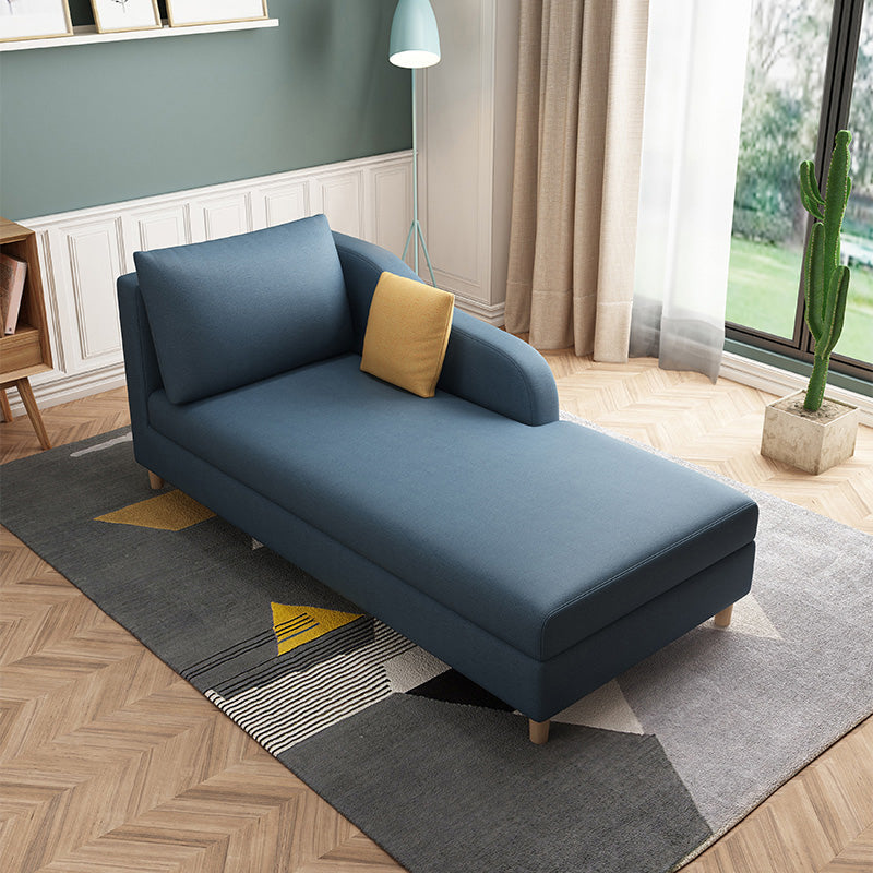 Scandinavian Chaise Lounge Chair One Armed Chaise for Living Room Blue Left-Arm Chaise Clearhalo 'Chairs & Seating' 'Chaise Lounge' 'chaise_lounge' 'furn' 'furn_chaise_lounge' 'Furniture' 'Living Room Furniture' 7534678