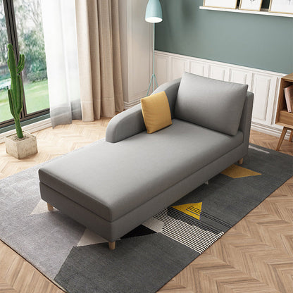Scandinavian Chaise Lounge Chair One Armed Chaise for Living Room Light Gray Right-Arm Chaise Clearhalo 'Chairs & Seating' 'Chaise Lounge' 'chaise_lounge' 'furn' 'furn_chaise_lounge' 'Furniture' 'Living Room Furniture' 7534690