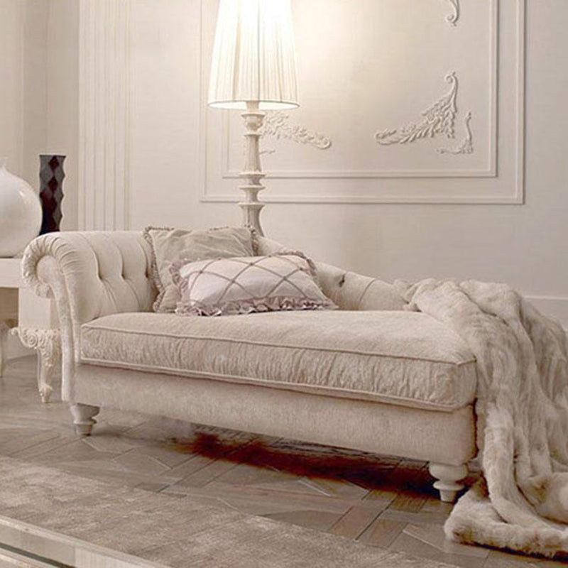 Scandinavian Upholstered Chaise Lounge Couch Fabric Chaise Lounge Chair Chaise Left-Arm Chaise Clearhalo 'Chairs & Seating' 'Chaise Lounge' 'chaise_lounge' 'furn' 'furn_chaise_lounge' 'Furniture' 'Living Room Furniture' 7534699