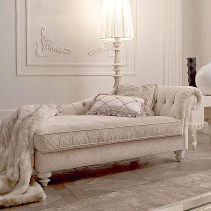 Scandinavian Upholstered Chaise Lounge Couch Fabric Chaise Lounge Chair Chaise Right-Arm Chaise Clearhalo 'Chairs & Seating' 'Chaise Lounge' 'chaise_lounge' 'furn' 'furn_chaise_lounge' 'Furniture' 'Living Room Furniture' 7534701