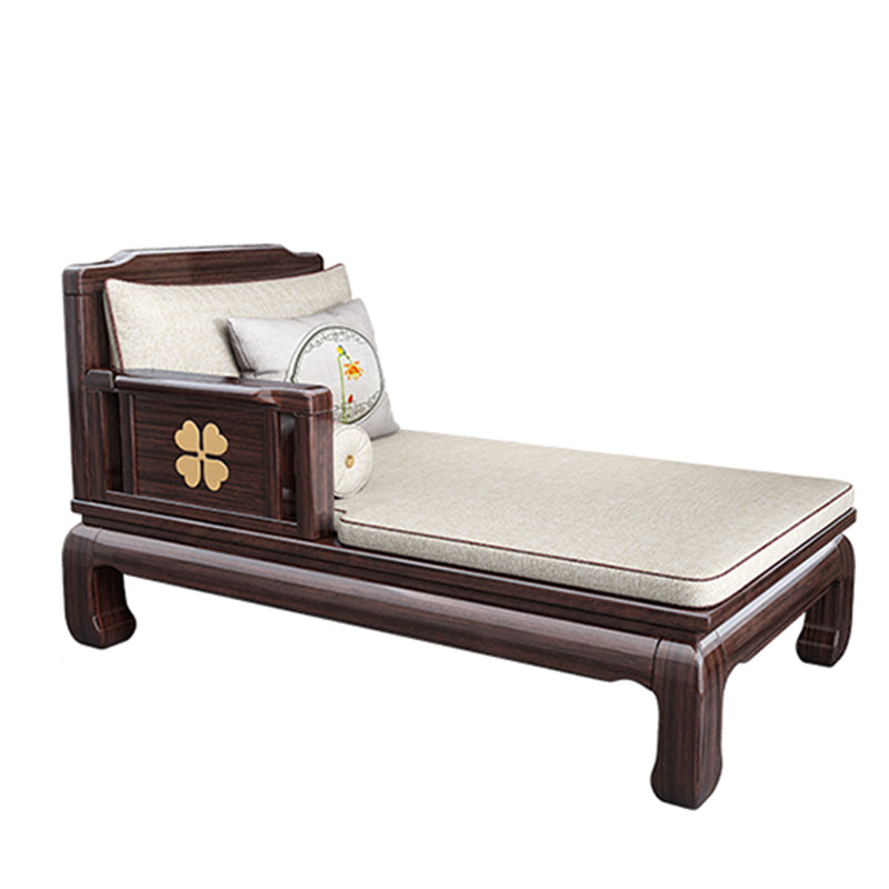 Square Arms Chaise Lounge Chair Gedempte chaise met kussen