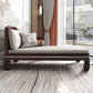 Square Arms Chaise Lounge Chair Gedempte chaise met kussen