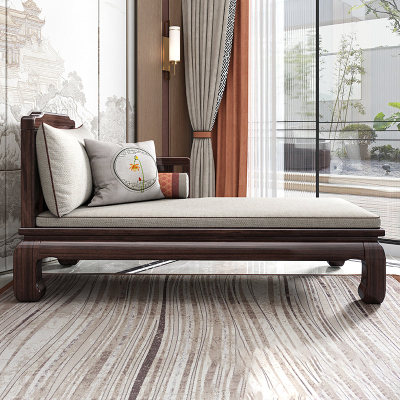 Square Arms Chaise Lounge Chair Gedempte chaise met kussen