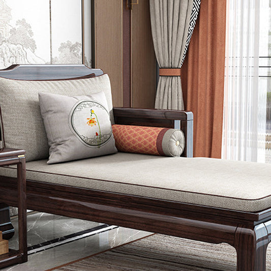 Square Arms Chaise Lounge Chair Cushioned Chaise with Pillow Clearhalo 'Chairs & Seating' 'Chaise Lounge' 'chaise_lounge' 'furn' 'furn_chaise_lounge' 'Furniture' 'Living Room Furniture' 7534716