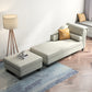 Skandinavischer Chaiselongue-Stuhl, einfarbig, Chaiselongue mit Kissen
