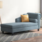 Skandinavischer Chaiselongue-Stuhl, einfarbig, Chaiselongue mit Kissen