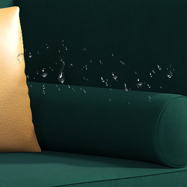 Skandinavischer Chaiselongue-Stuhl, einfarbig, Chaiselongue mit Kissen