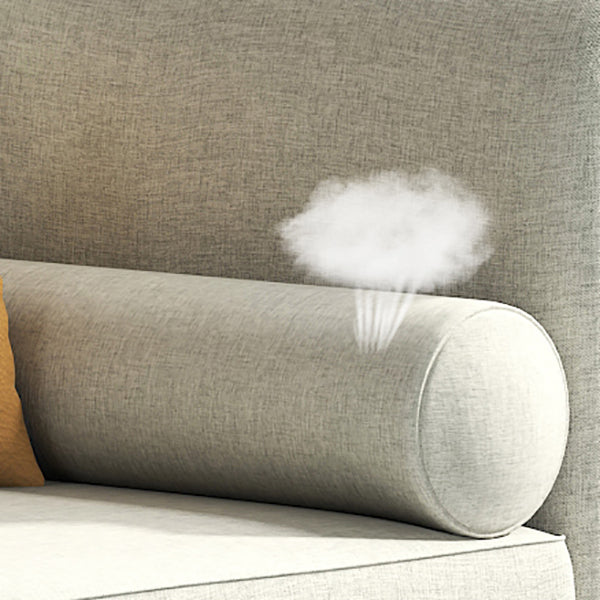 Skandinavischer Chaiselongue-Stuhl, einfarbig, Chaiselongue mit Kissen