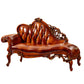 Genuine Leather Accent Chair Traditional Solid Wood Rolled Arms Chaise Brown Left-Arm Chaise Clearhalo 'Chairs & Seating' 'Chaise Lounge' 'chaise_lounge' 'furn' 'furn_chaise_lounge' 'Furniture' 'Living Room Furniture' 7534758