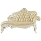 Genuine Leather Accent Chair Traditional Solid Wood Rolled Arms Chaise Beige Right-Arm Chaise Clearhalo 'Chairs & Seating' 'Chaise Lounge' 'chaise_lounge' 'furn' 'furn_chaise_lounge' 'Furniture' 'Living Room Furniture' 7534762