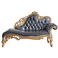 Genuine Leather Accent Chair Traditional Solid Wood Rolled Arms Chaise Dark Gray Right-Arm Chaise Clearhalo 'Chairs & Seating' 'Chaise Lounge' 'chaise_lounge' 'furn' 'furn_chaise_lounge' 'Furniture' 'Living Room Furniture' 7534768
